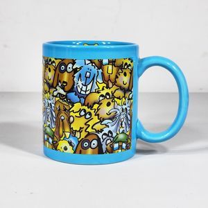 Debby Carman Dogs Blue Coffee Tea Mug Cup